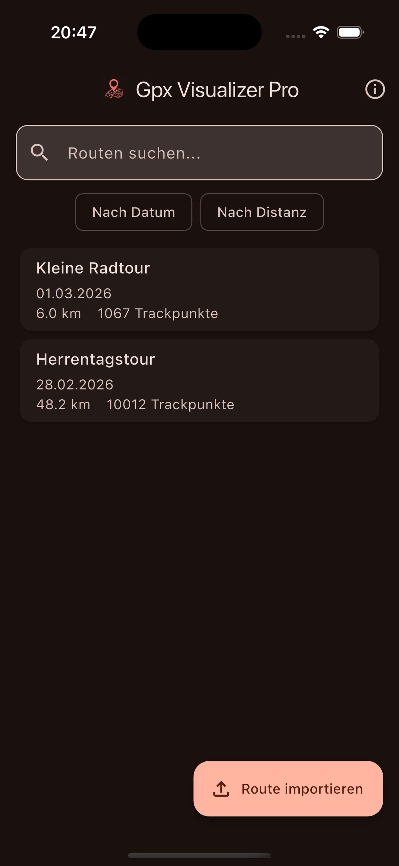 Gpx Visualizer Pro — App-Vorschau